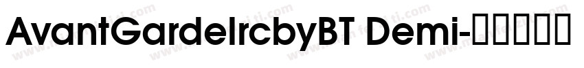 AvantGardelrcbyBT Demi字体转换